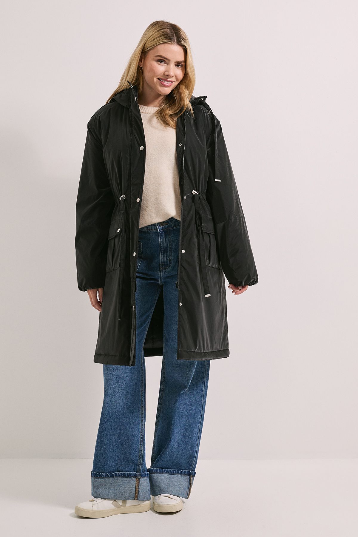 Dorothy Perkins Barrel Sleeve Parka Coat