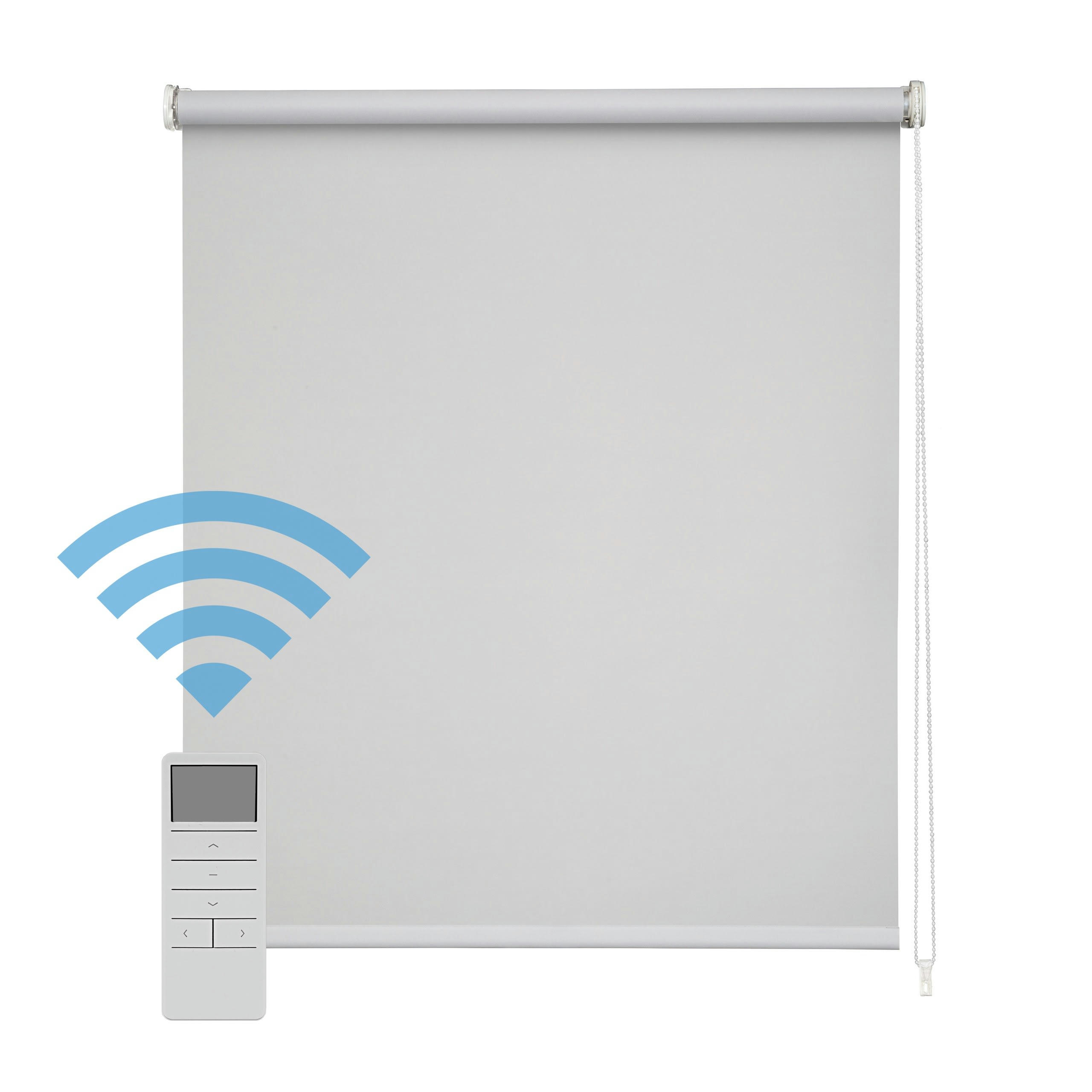 TRANSLUCIDE MOTORISÉ - Store enrouleur motorisé translucide gris 180 x 250 cm