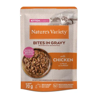 Nature's Variety Kitten Bites in Sauce 28 x 70g