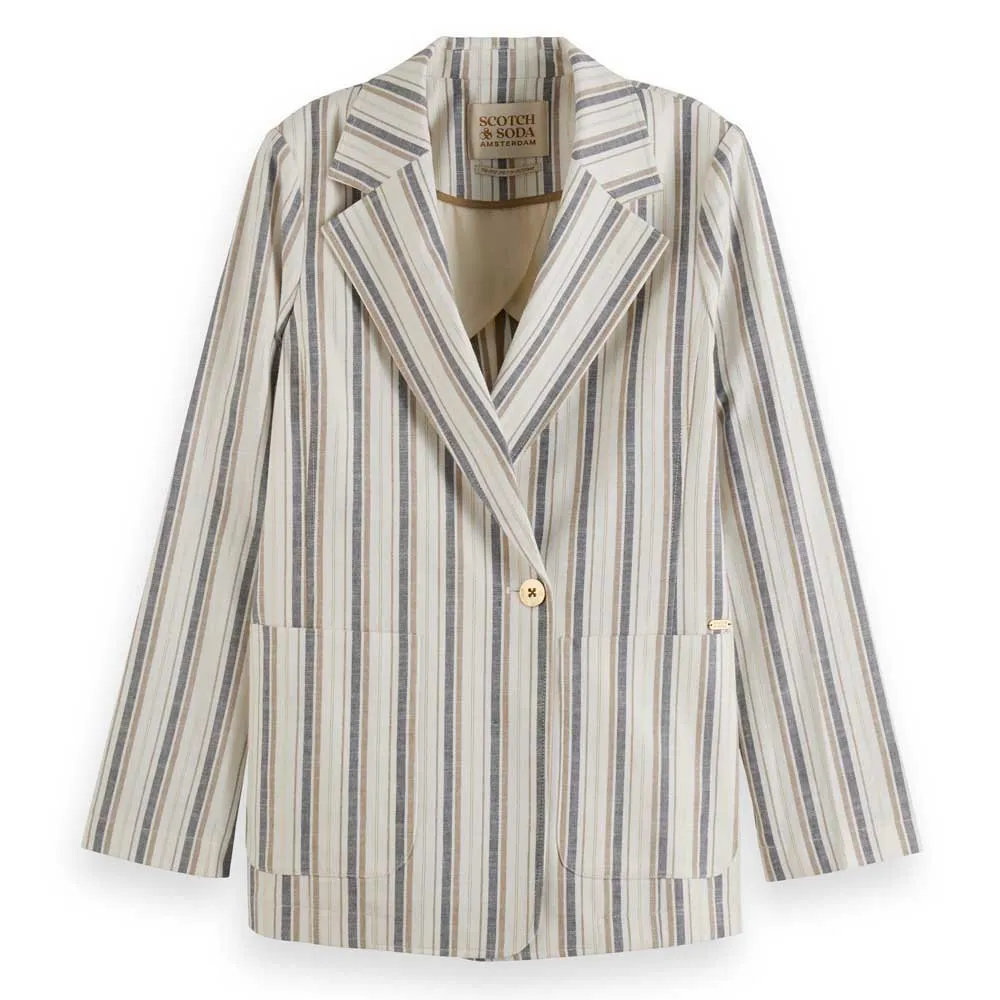 Scotch & Soda Lurex Linen Blend blazer