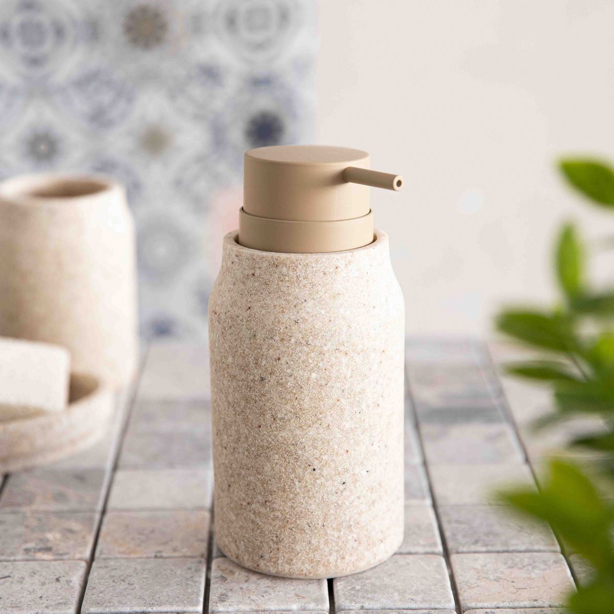 Dozownik LORELEI beżowy 8x16,8 cm