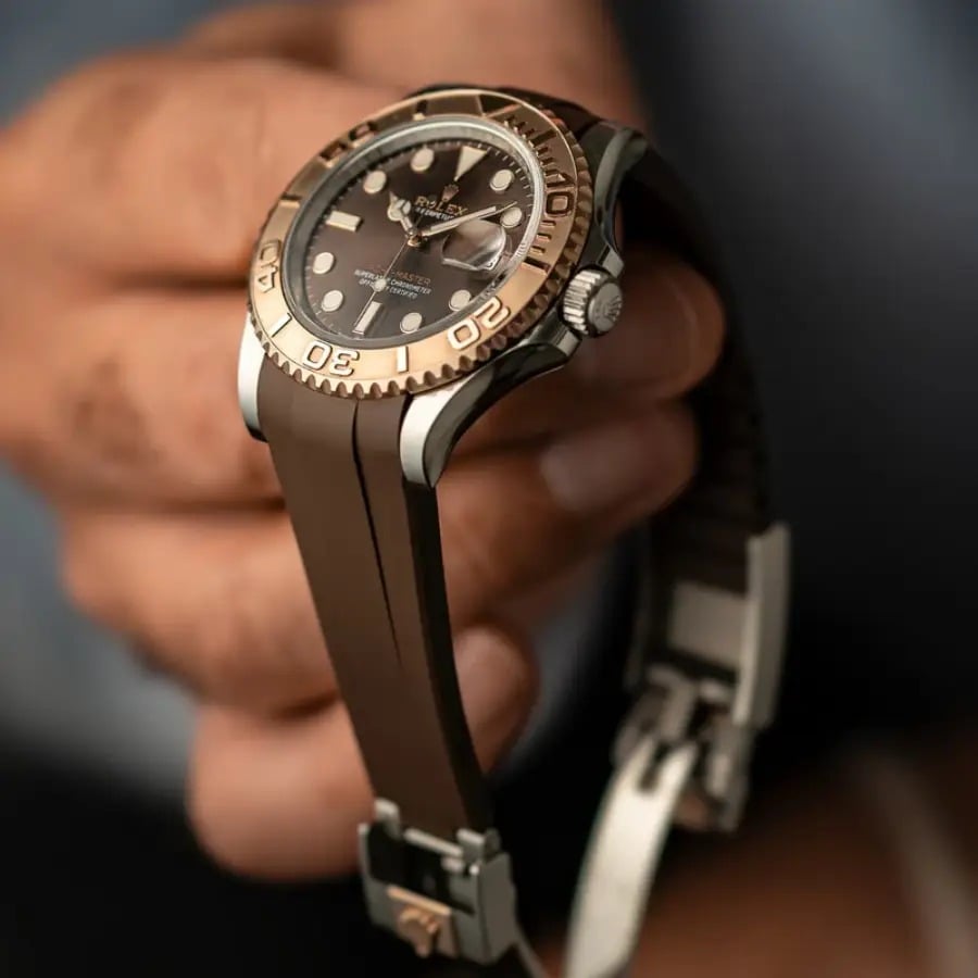 Rolex – Yacht-Master –  Rubber Strap – Brown