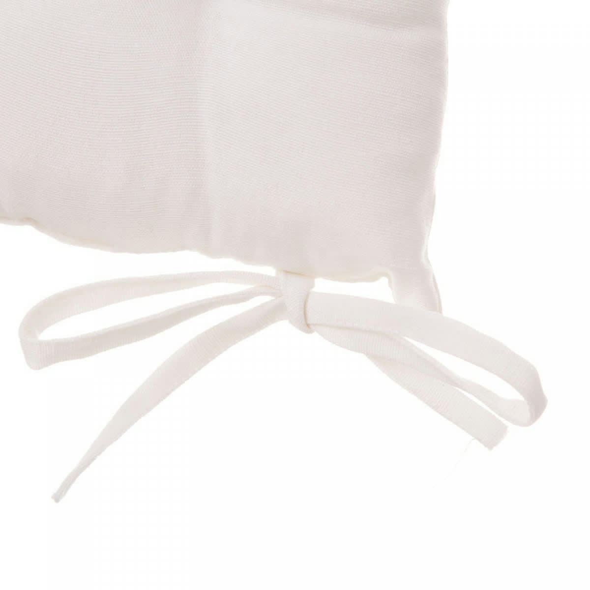 - Coussin de chaise carré blanc - 40x40x7cm