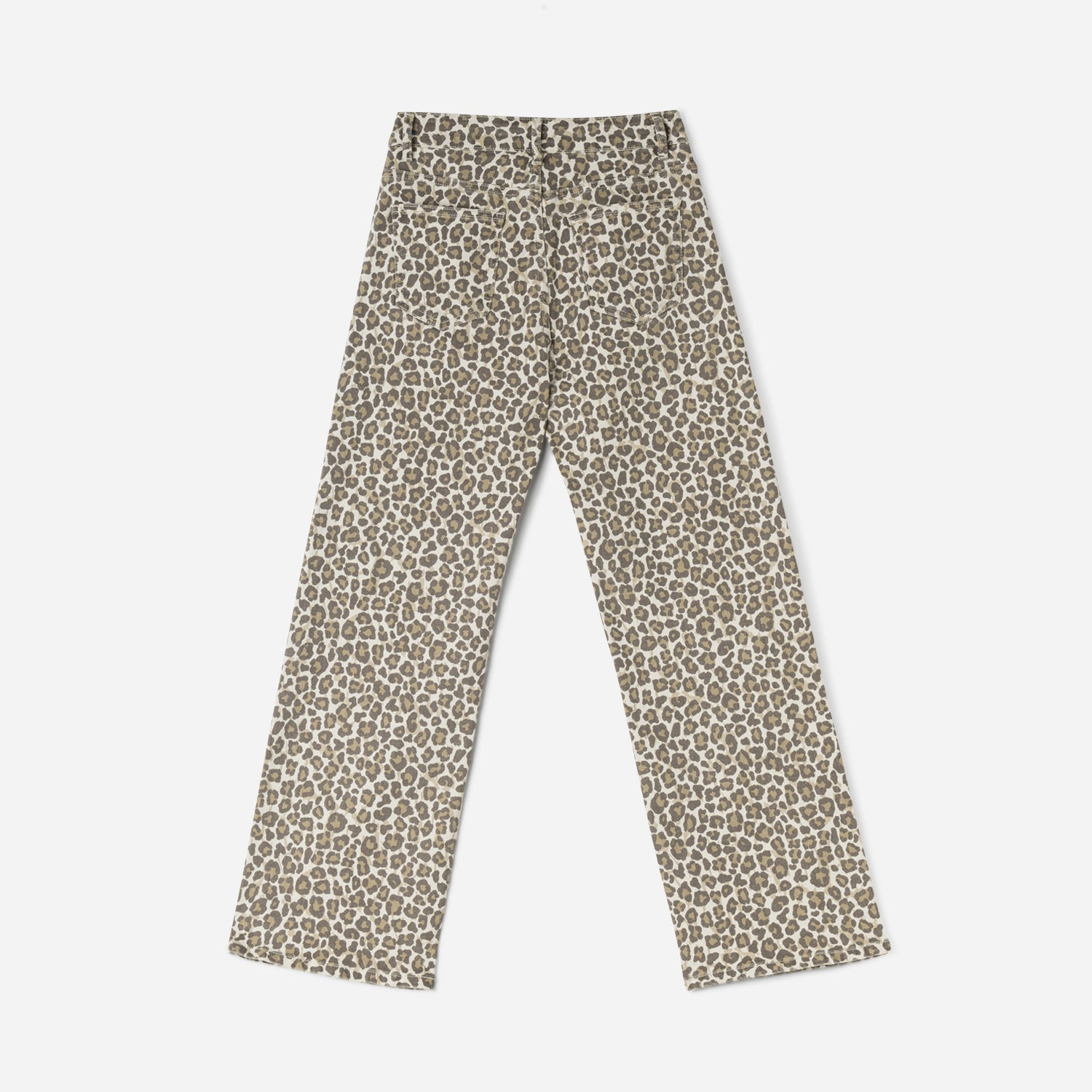 Jean TEXTO beige à imprimé léopard