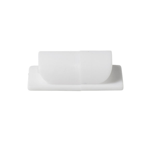 4 embases de rangement de câble Diall 5 mm blanc