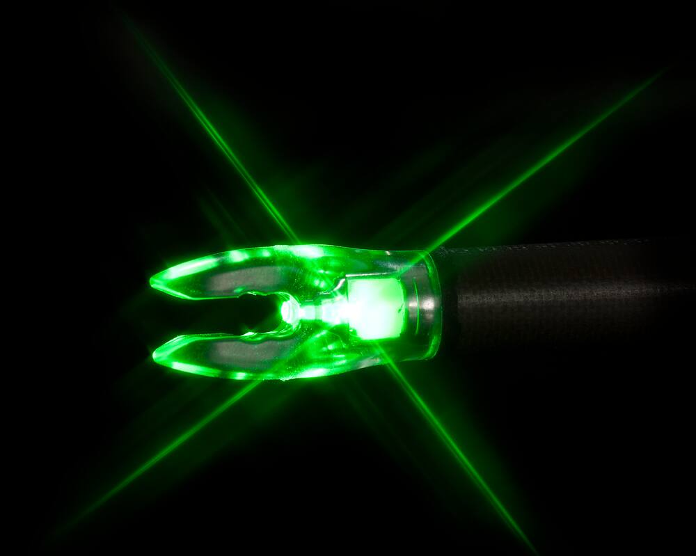Nockturnal Universal Fit Lighted Nock, Green, 3-Pk