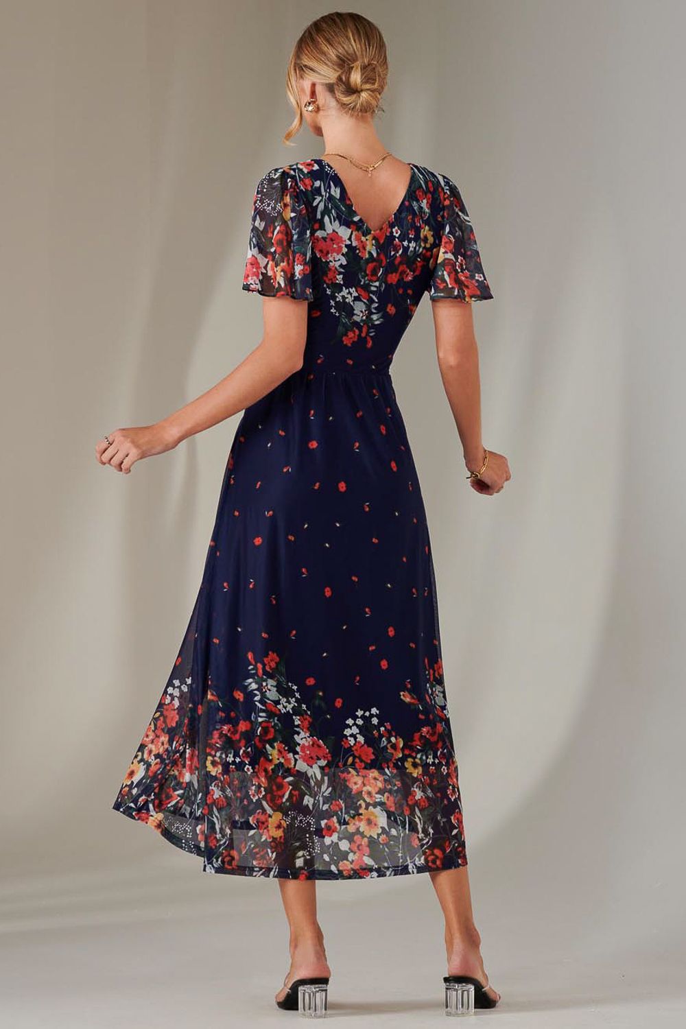 Jolie Moi Wrap Maxi Dress