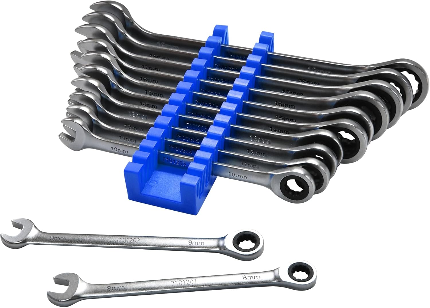 Astro Tools 71012 Razor Wrenches 12pc Super-Thin Ratcheting Wrench Set 8-19mm
