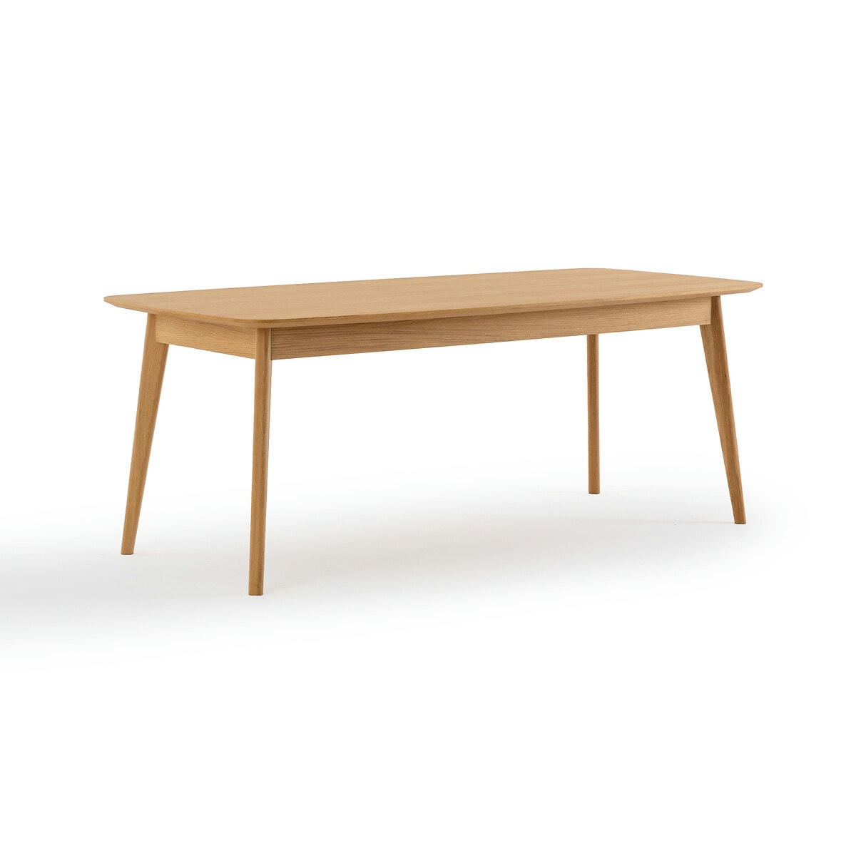 Table à manger plaqué chêne 8 couverts, Biface
