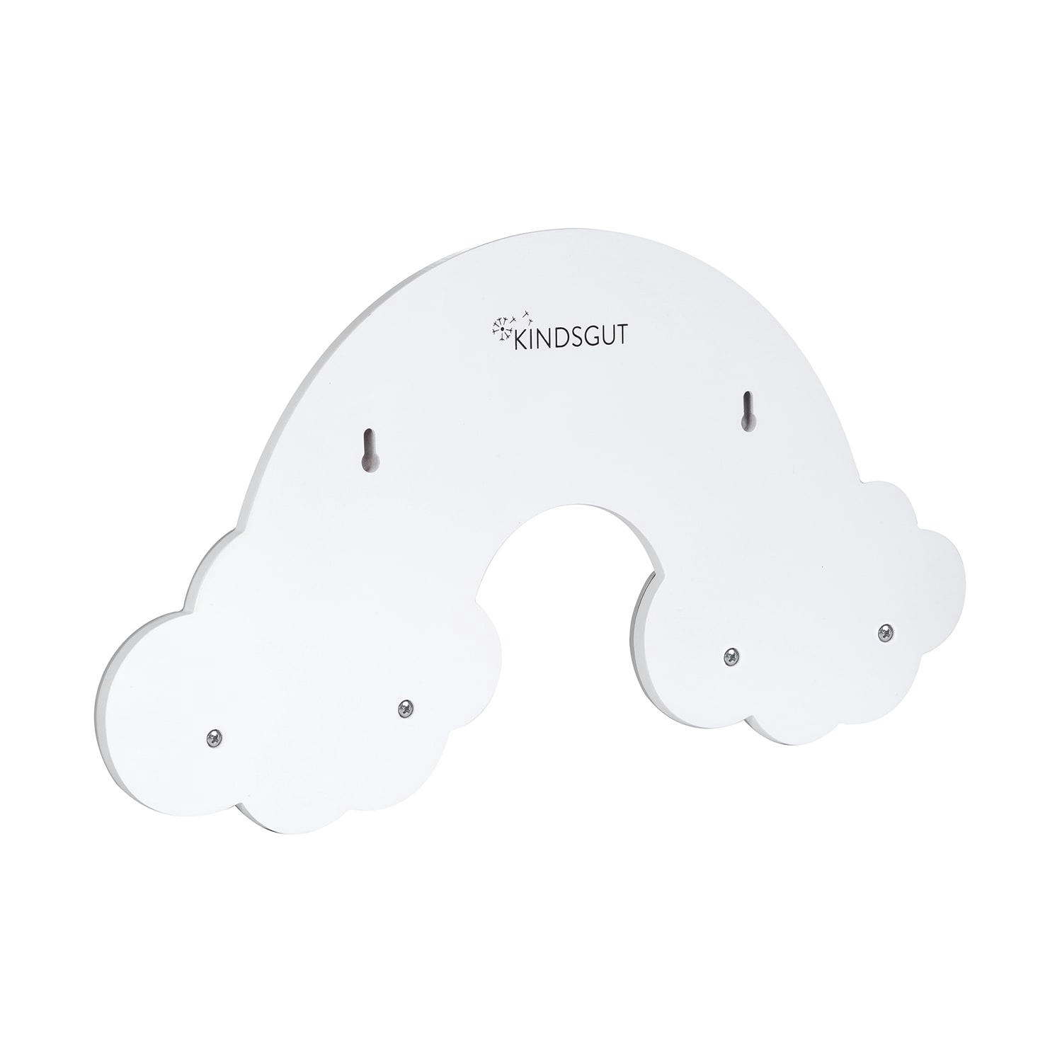 AMÉLIE - Porte-manteau mural forme arc-en-ciel en bois