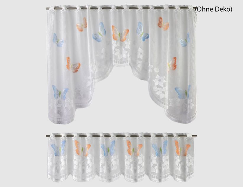 Scheibengardine Butteflys 2er Set
