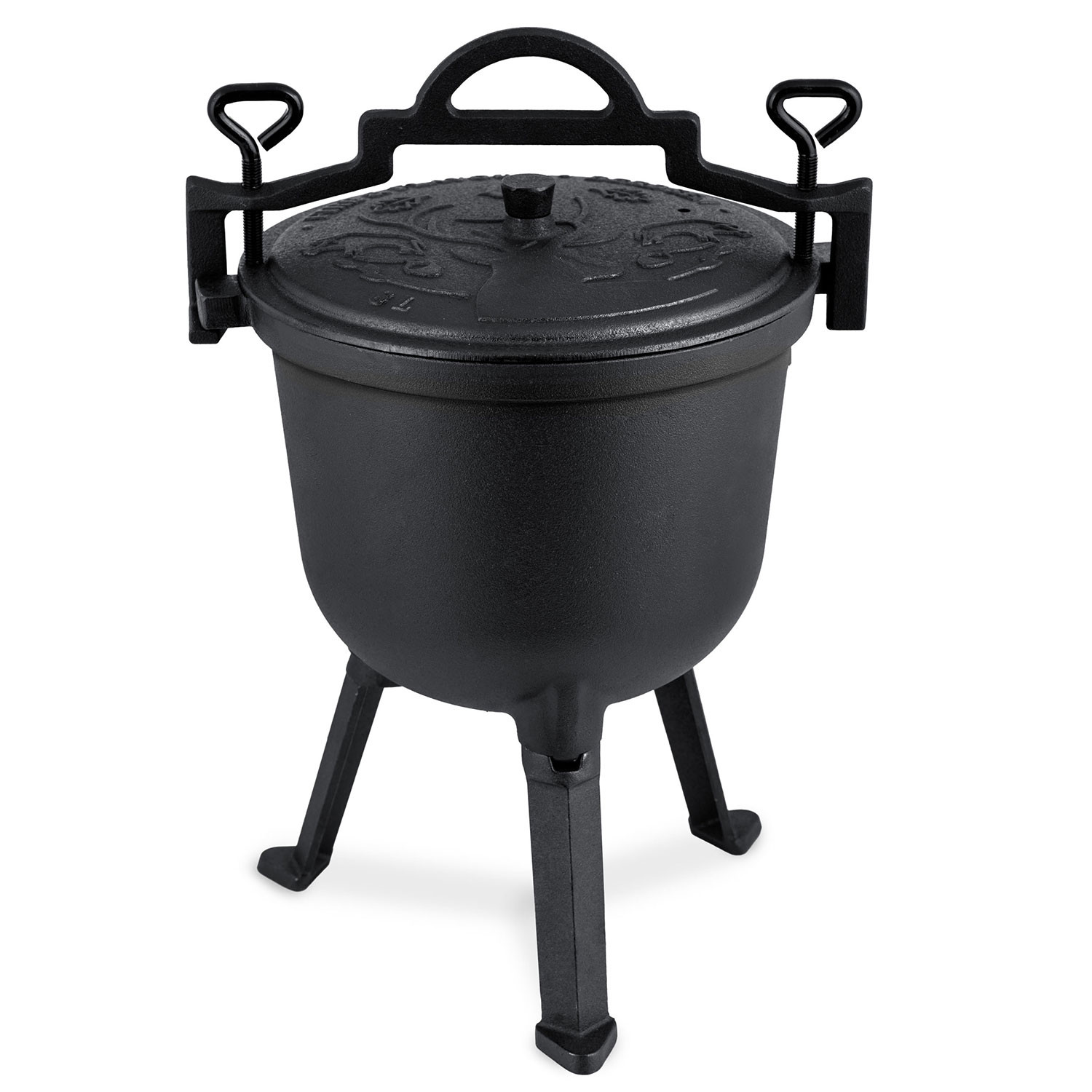 Kociołek żeliwny 8L Berdsen BD-482 garnek myśliwski grill   przepisy