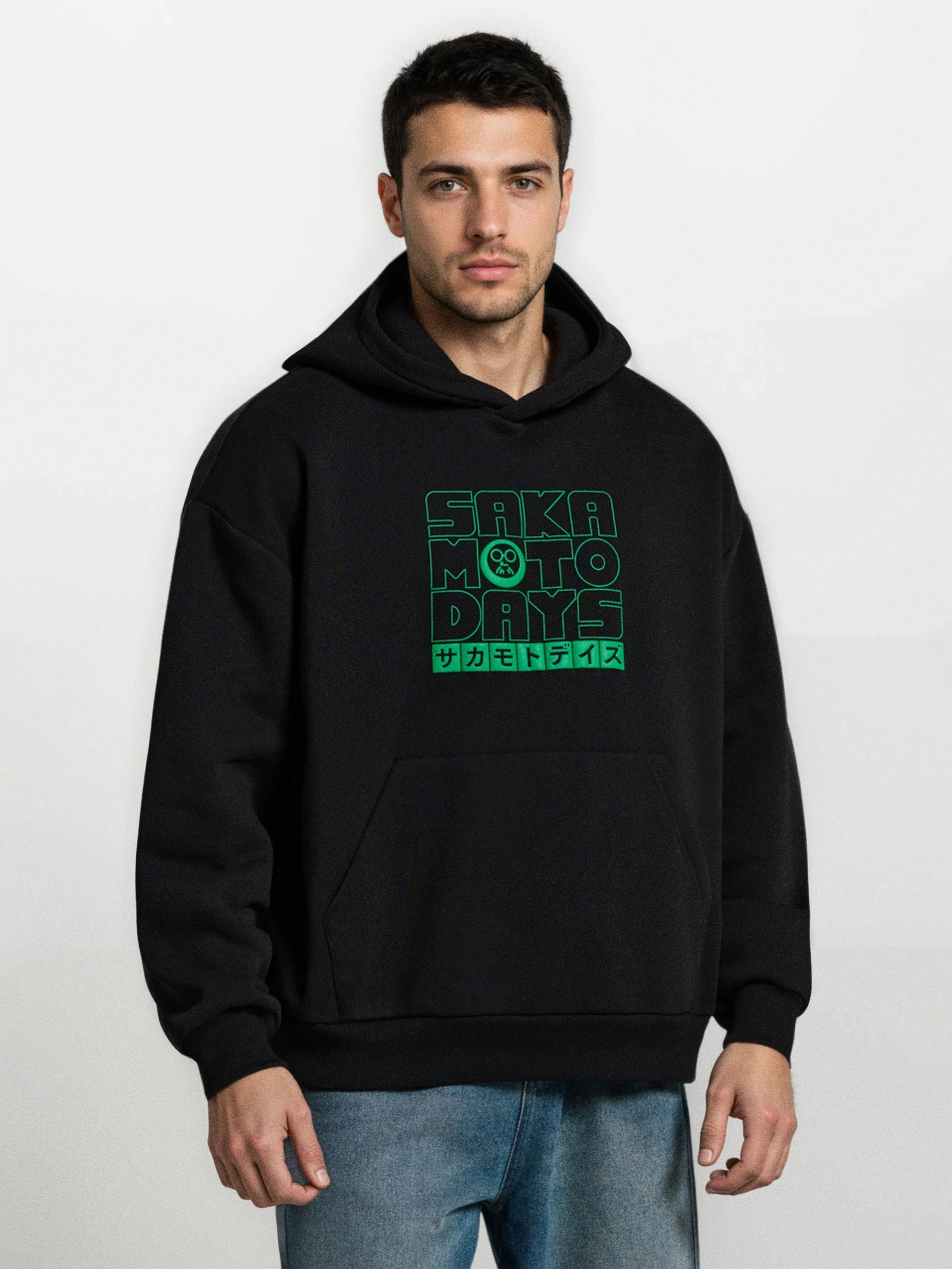 Bluza hoodie z nadrukiem Sakamoto Days