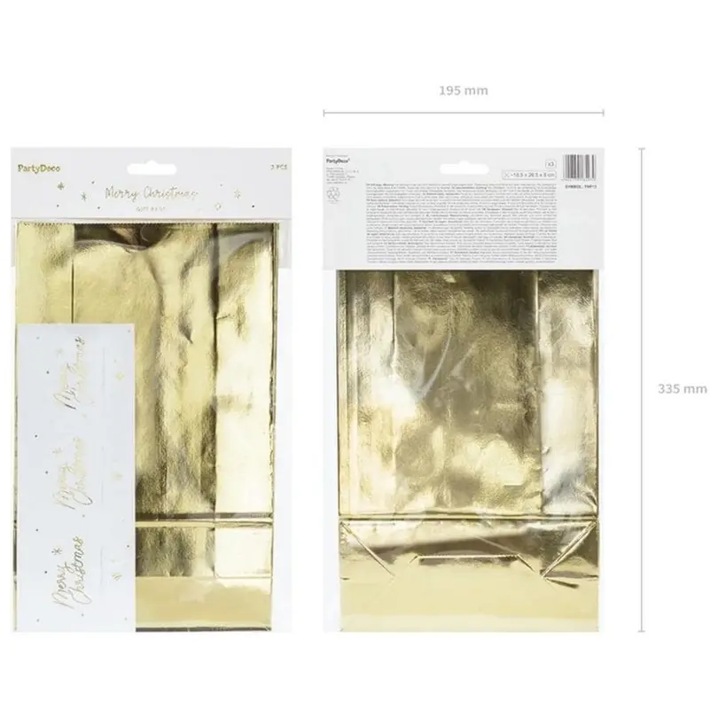 Geschenktüte 3er-Set Gold