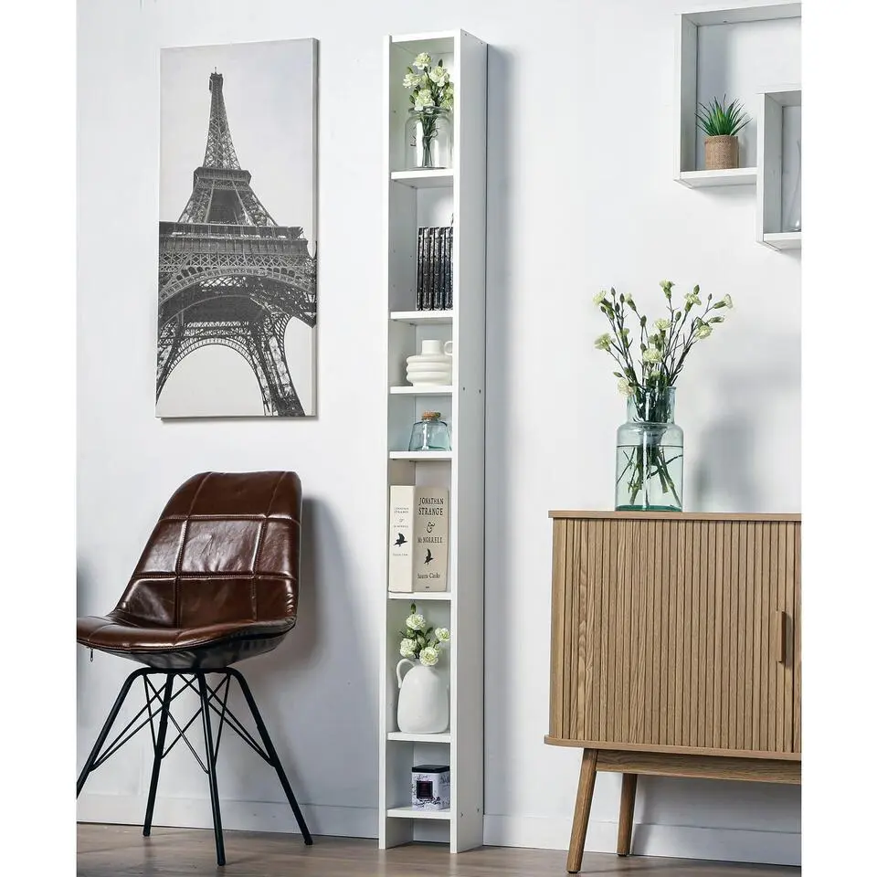 Calicosy - Hallo Boekenkast - Wit - 16,2x18,9x185 cm