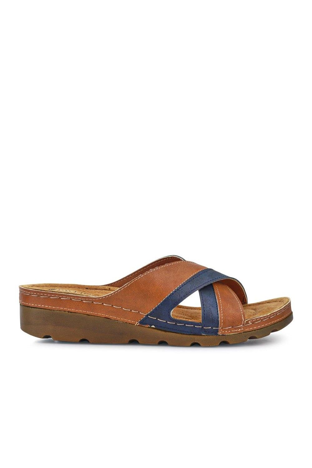Pavers Crossover Mule Sandals