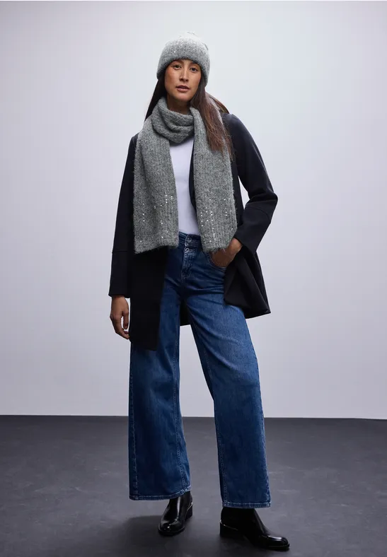 Beanie mit Pailletten