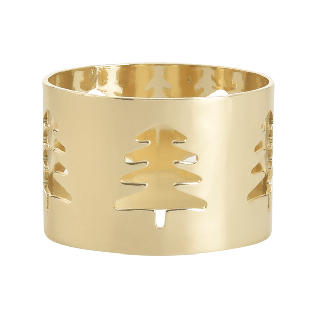 ARGOLA PARA GUARDANAPO CONJUNTO COM 4 PEÇAS NATAL ASTRAL