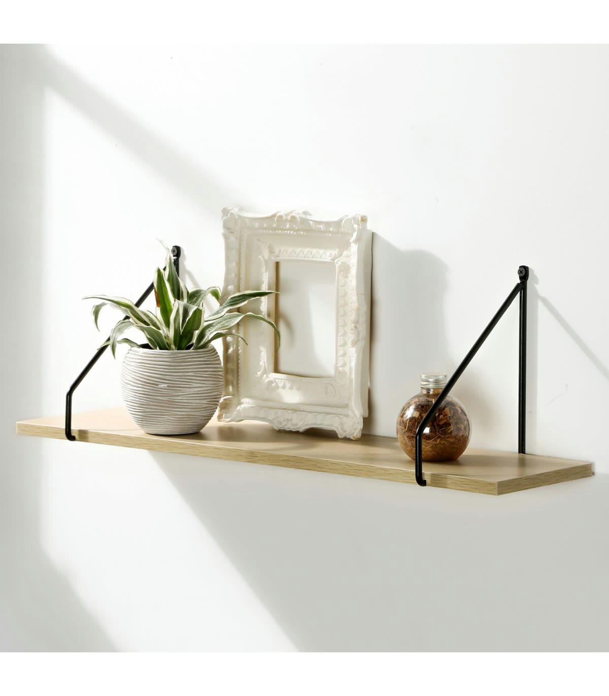 - Étagère Murale 60 cm style industriel - Marron