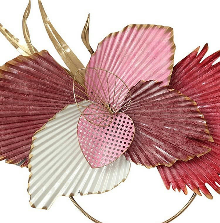 CASSIS - Décoration murale en métal feuille colorée 113x72x9