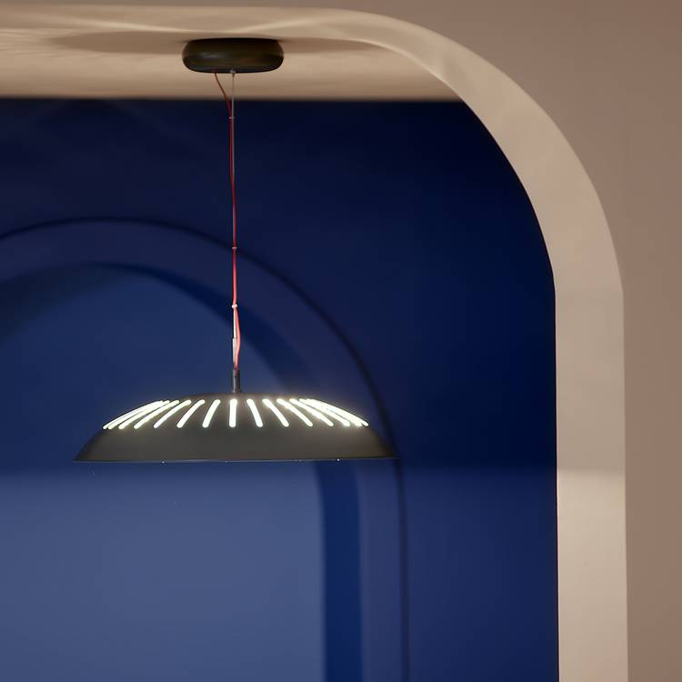 Habitat 60 Ellipse Pendant Light by Sebastian Conran - Grey