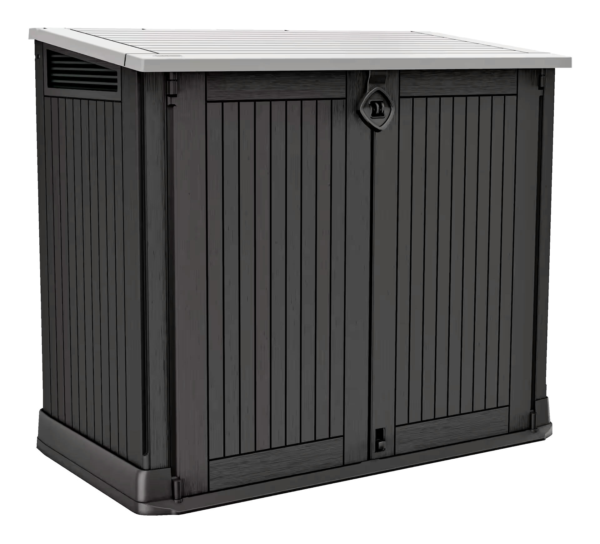 Keter Store-It-Out Midi Horizontal Storage Shed, Black & Grey, 877-L