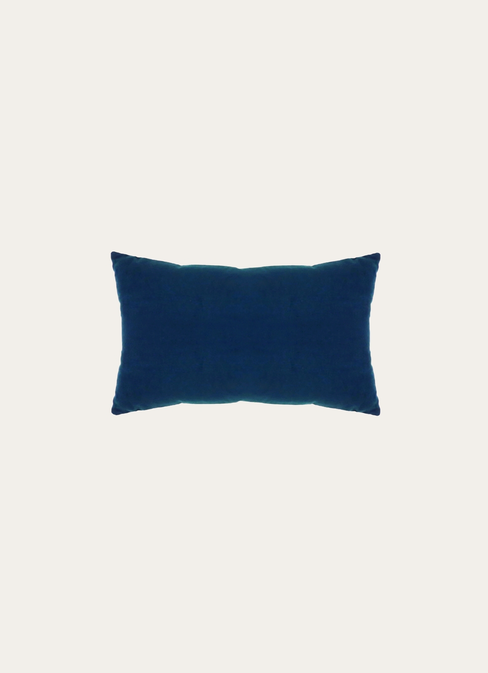 HOUSSE DE COUSSIN EN VELOURS AVEC DOS CHAMBRAY SAPHIR