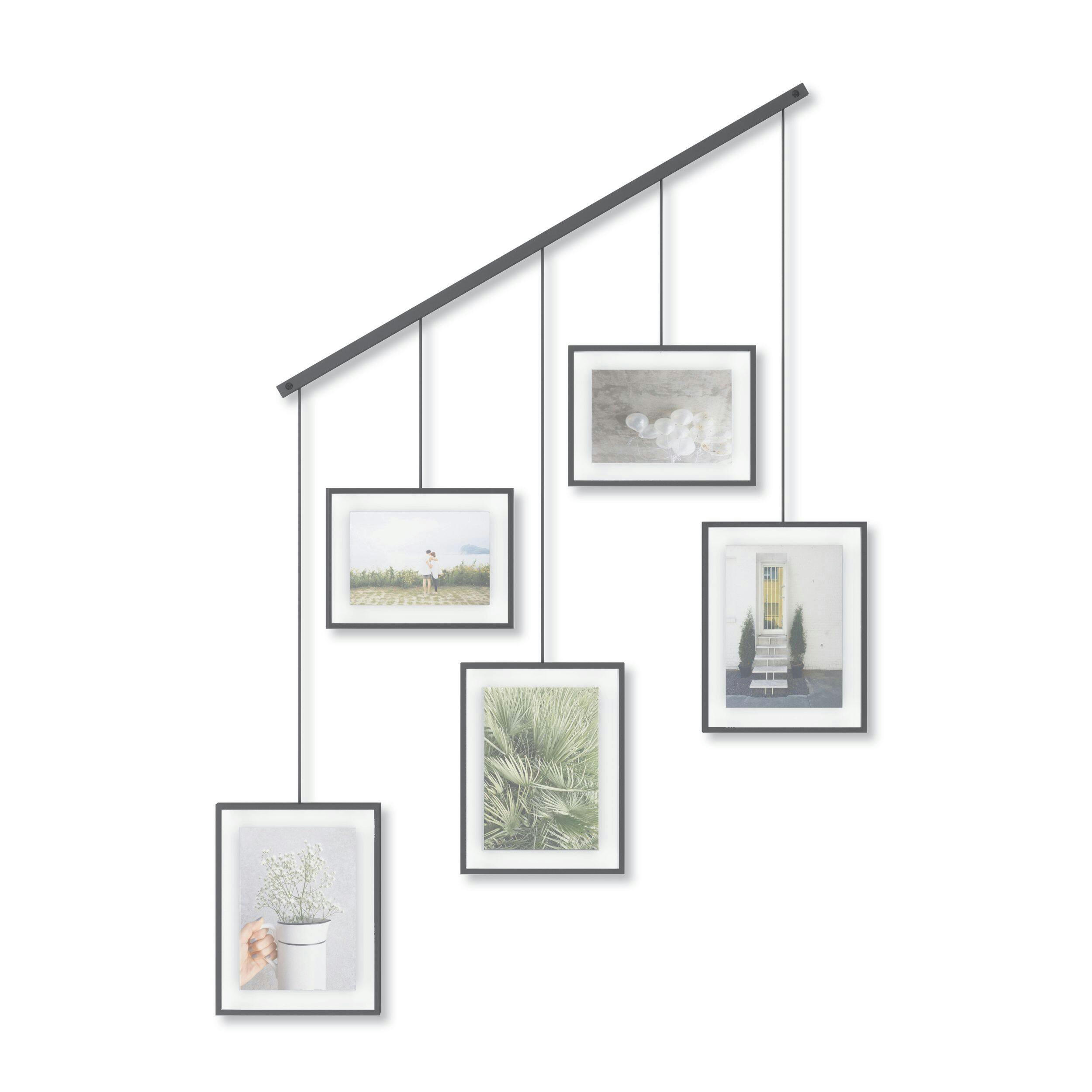 Umbra Exhibit 5-Image Hanging Photo Display Frame, Black, 27.3 x 31.2 x 1.2-in