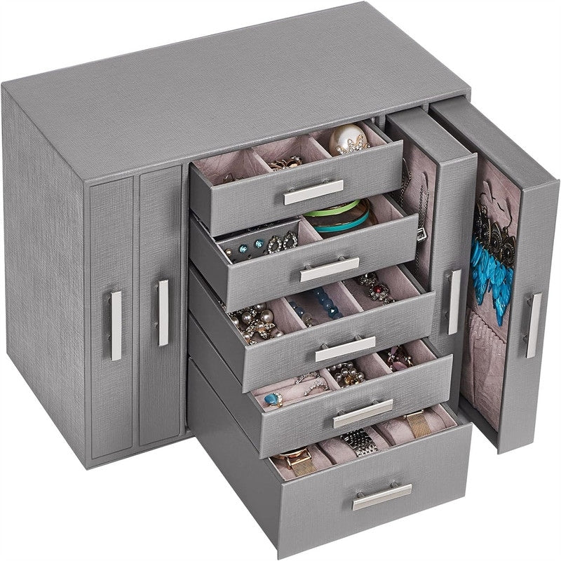 Jewelry Box Jewelry Holder Organizer - 6.34D x 13.11W x 8.82H
