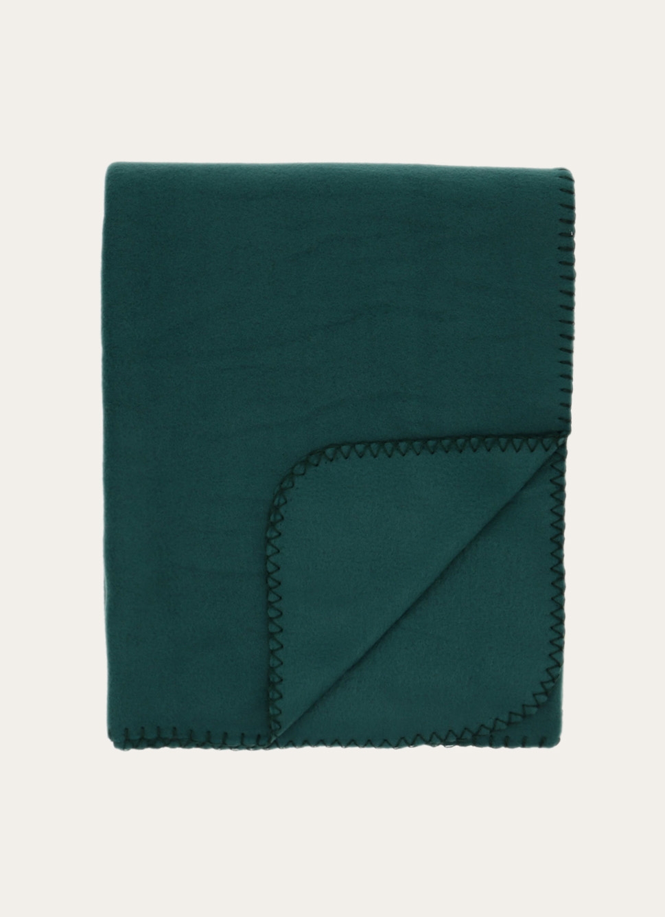 PLAID POLAIRE UNI VERT FONCE