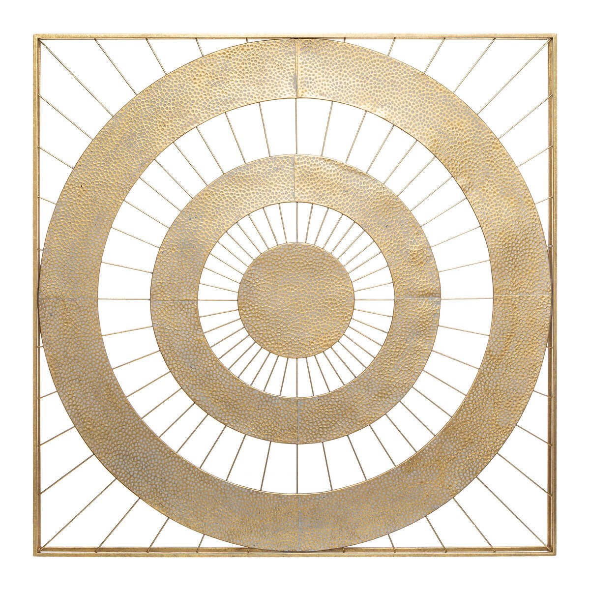 Decoração mural SOLAR FEELING dourada em metal 90x89,8cm