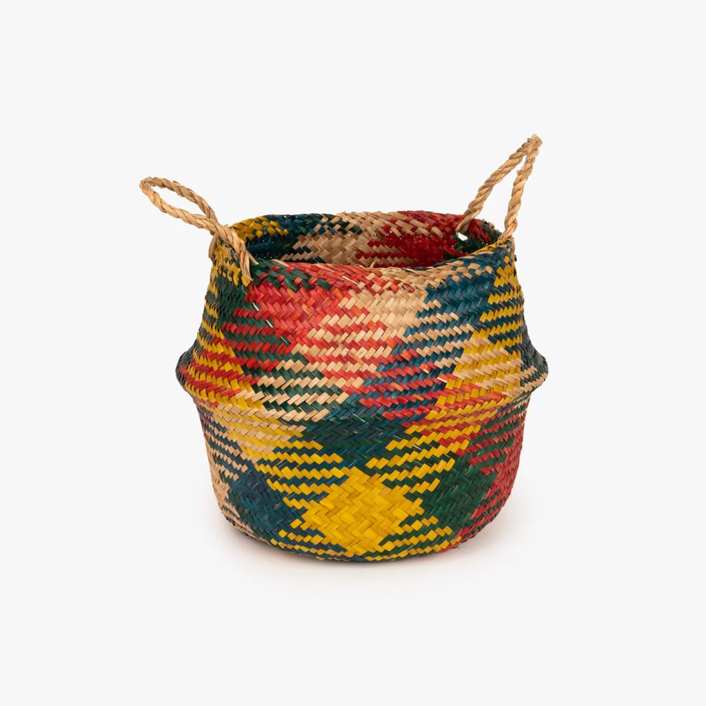 Cesto Seagrass Multicolorido Grande BASSAC