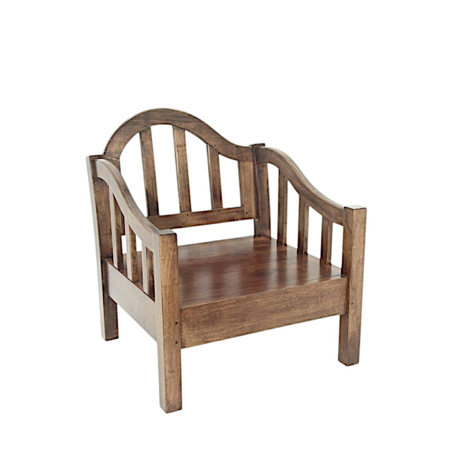 Fauteuil colonial vague hévéa L78xP80XHt90cm MAORI