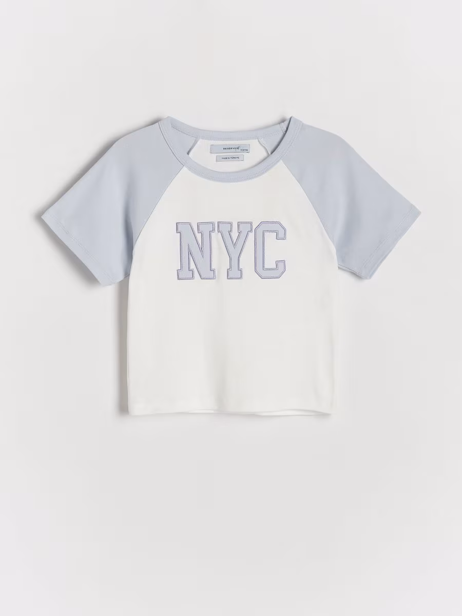 Cotton T-Shirt With Application