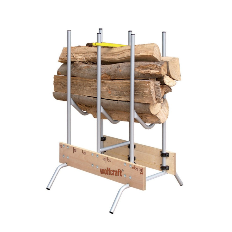 Chevalet multi-bûches pour tronçonneuse WOLFCRAFT