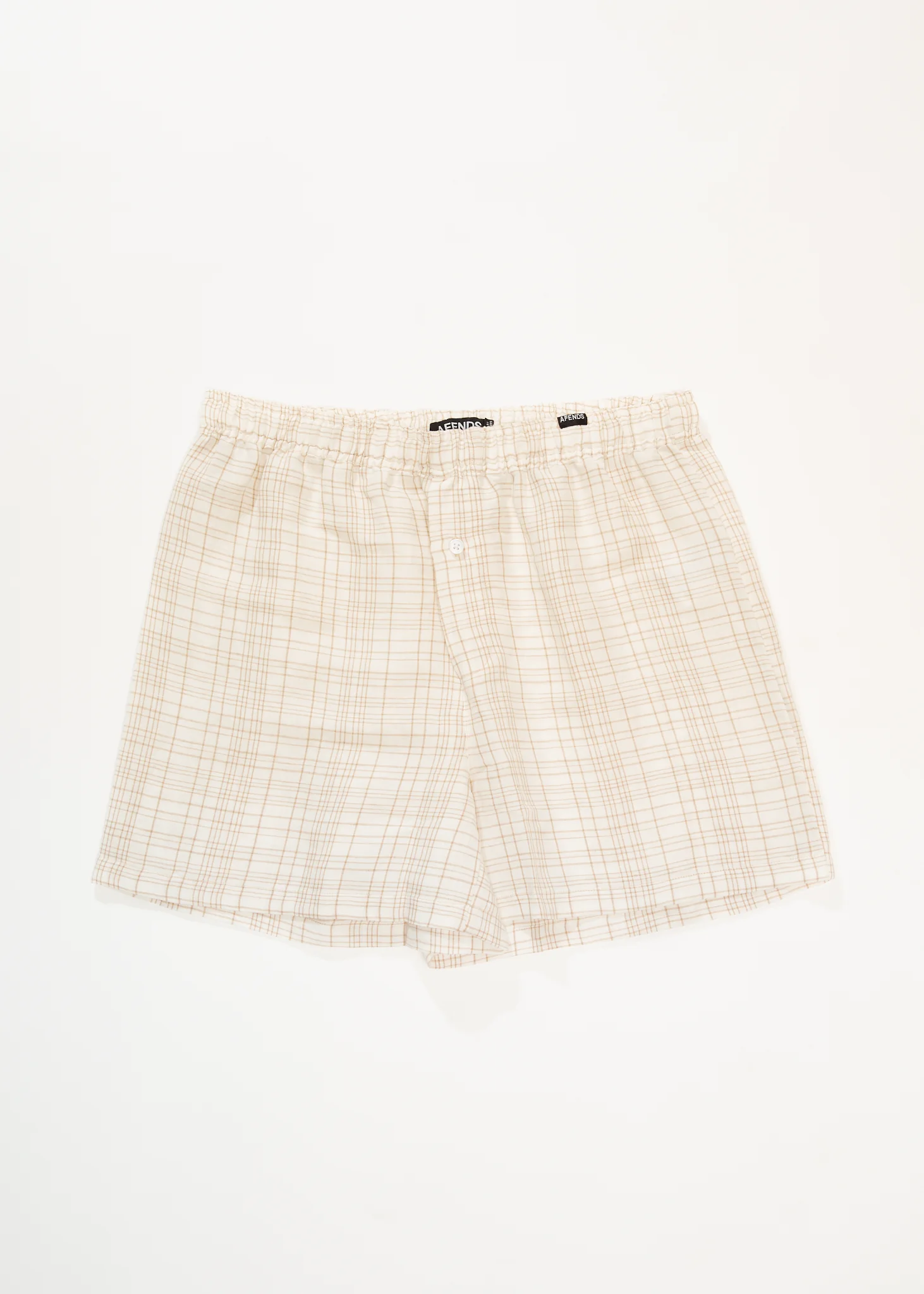 AFENDS Womens Criss Cross - Boxer Short - Taupe