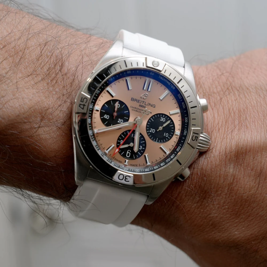 Breitling – Chronomat –  Rubber Strap – White