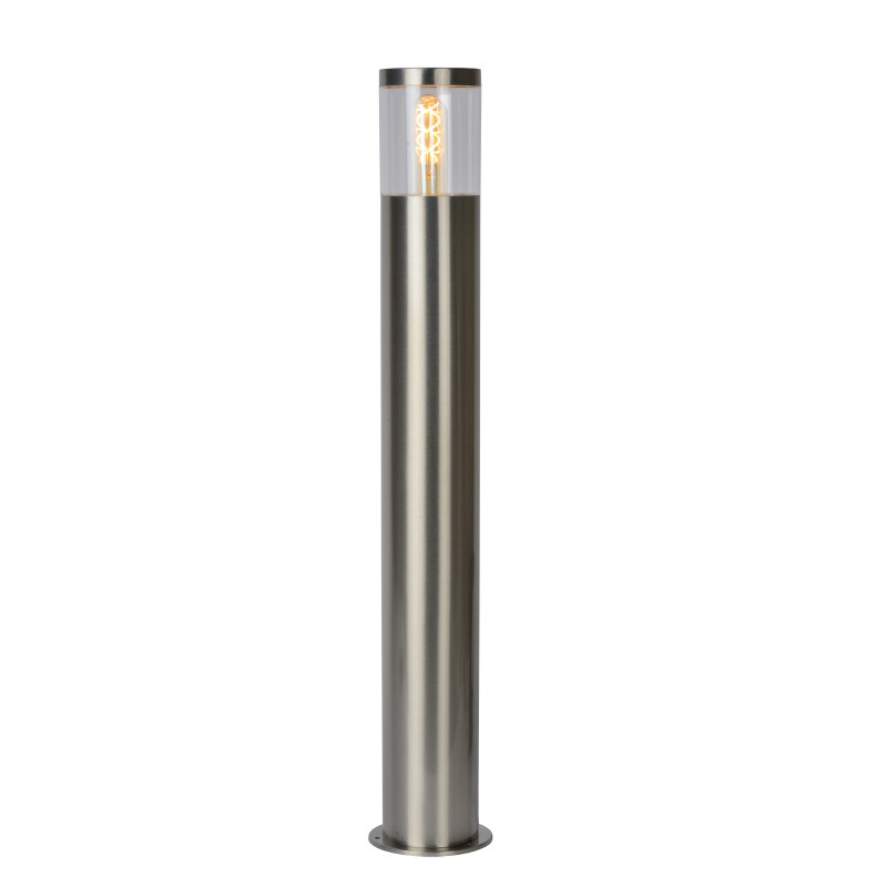 Poteau extérieur Fedor chrome dimmable E27 40 W LUCIDE