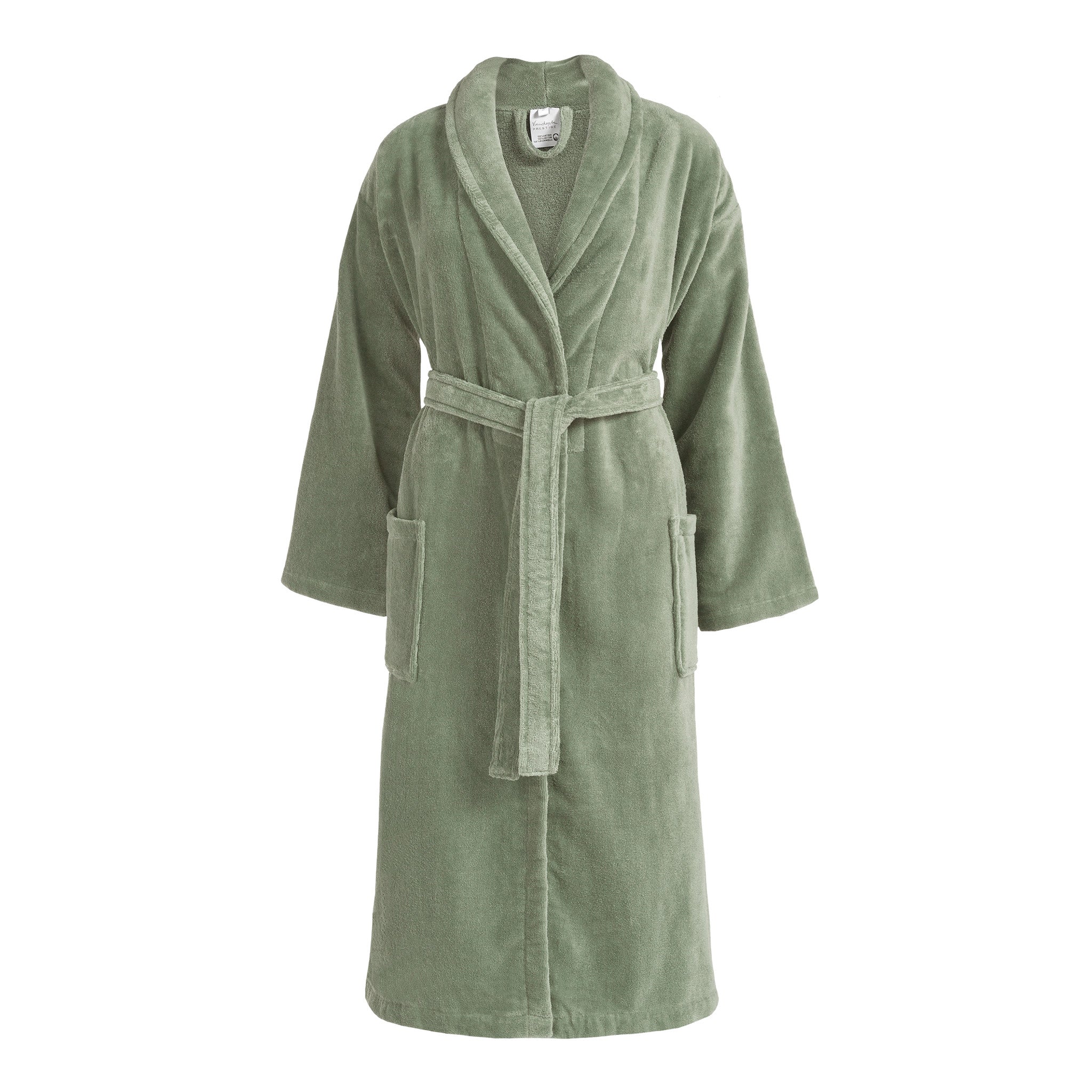 Prestige Badjas Smoke Green   L   Groen   Katoen