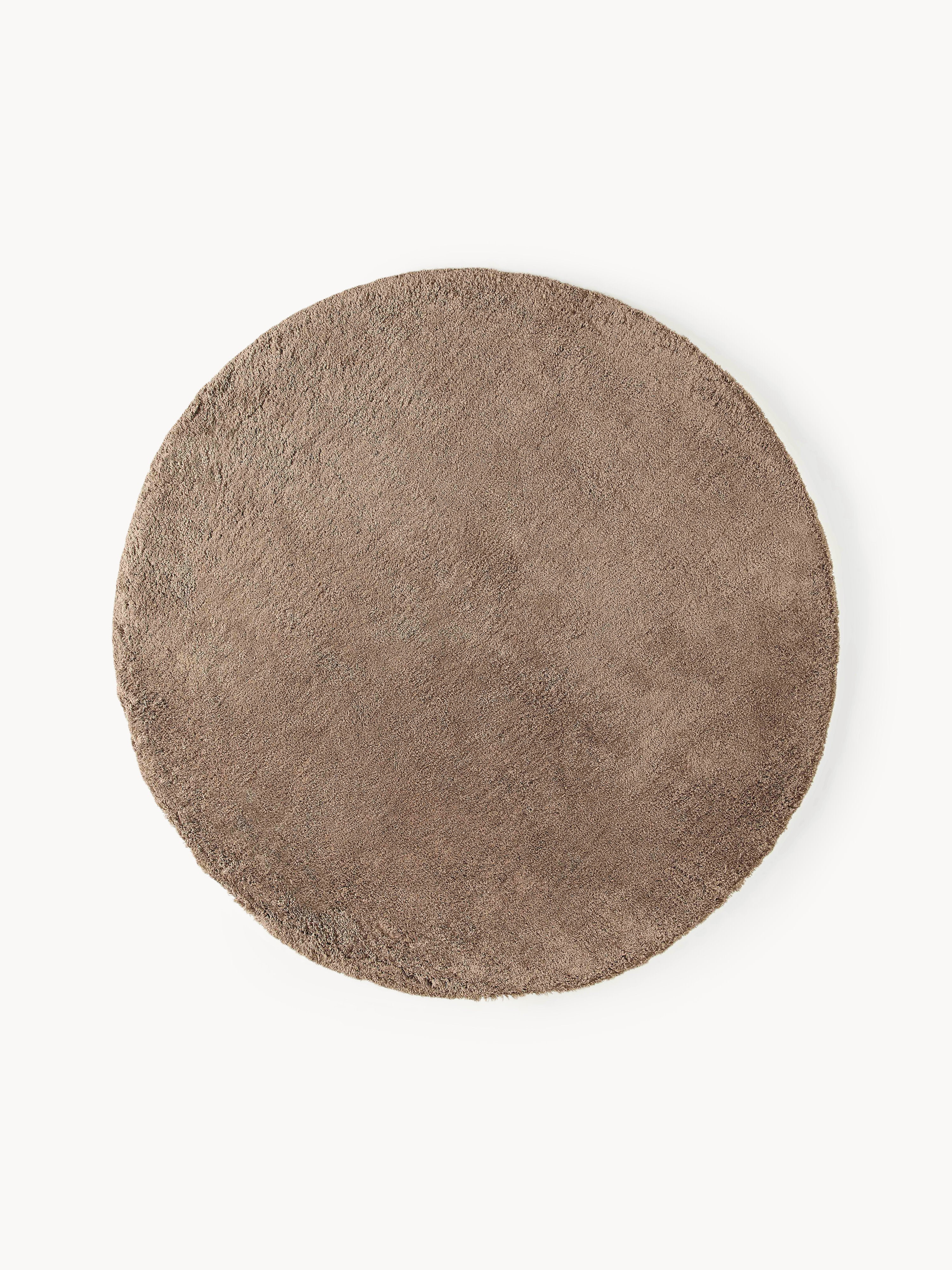 Flauschiger runder Hochflor-Teppich Leighton