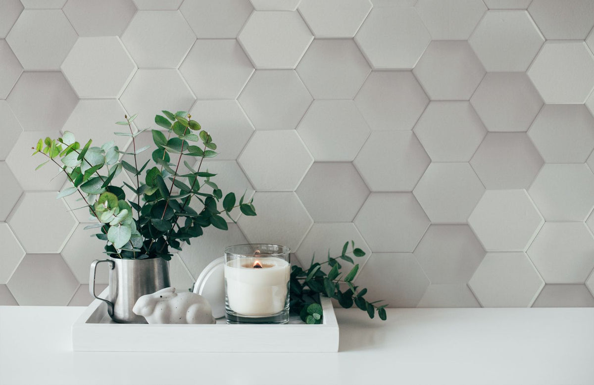 Livingwalls behang 3D-motief grijs en wit - 53 cm x 10.05 m - AS-387231