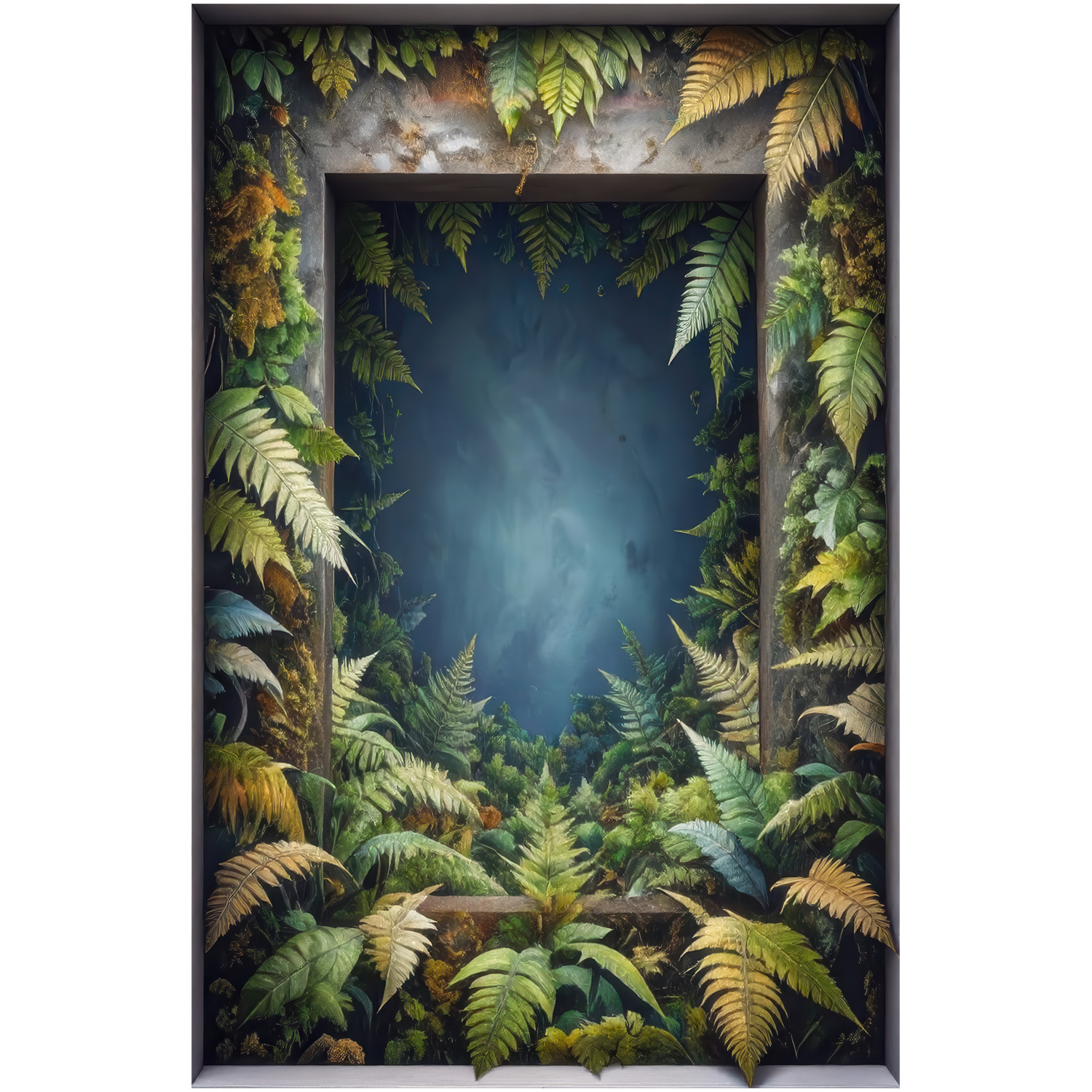 Efekt dziury w ścianie naturalna harmonia naklejka 3D 52x80