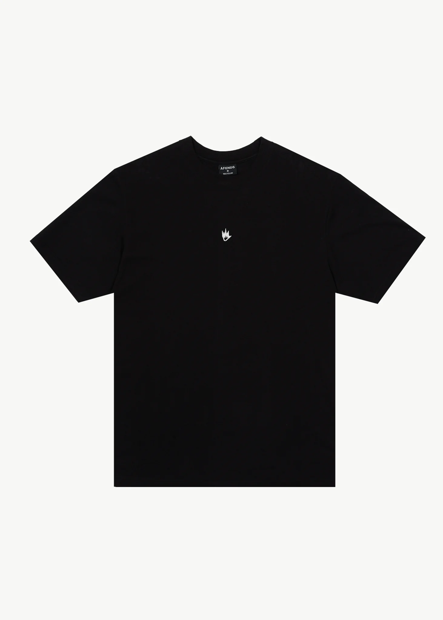 AFENDS Mens Flame - Retro Tee - Black