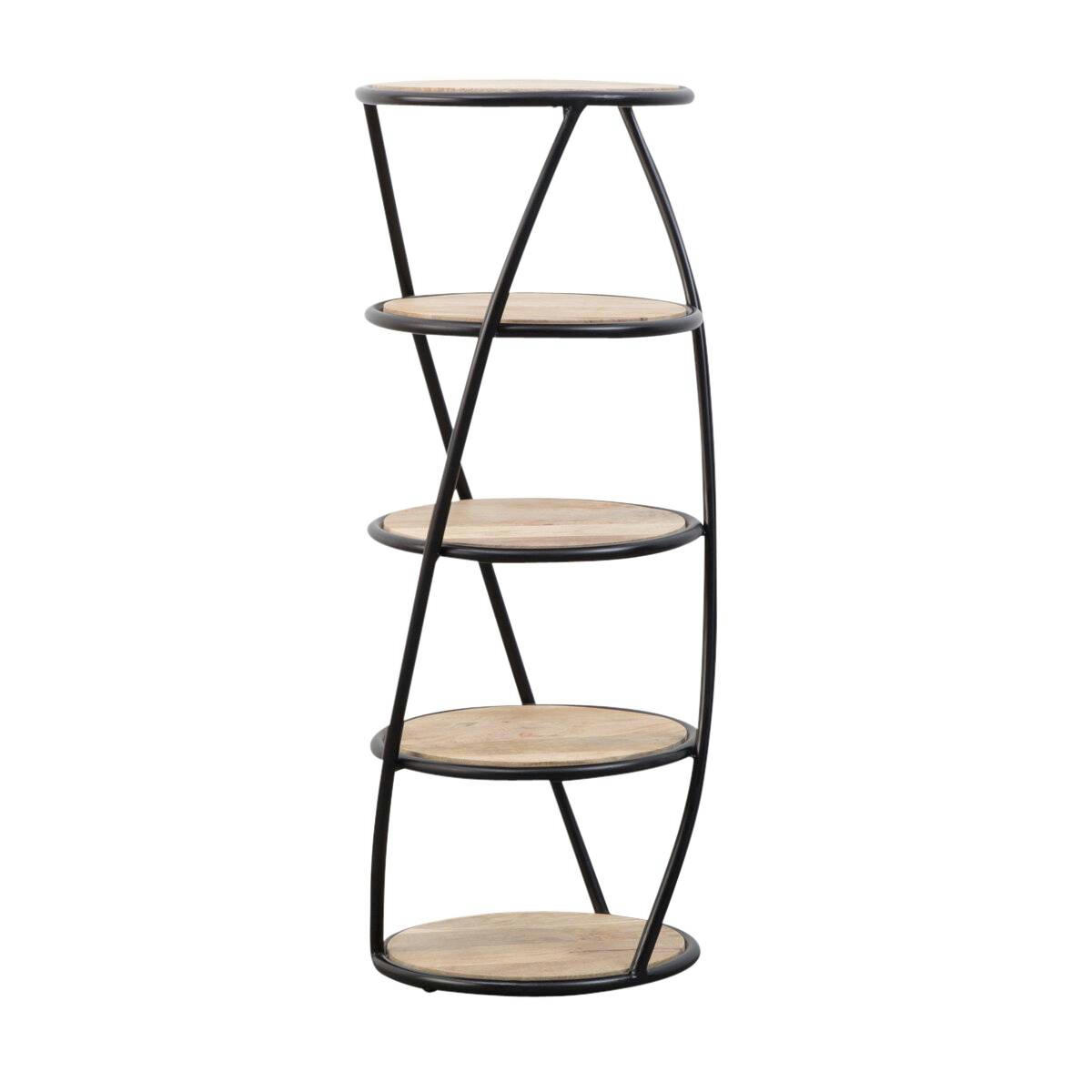 MYKONOS - Etagère en métal noir 41 cm