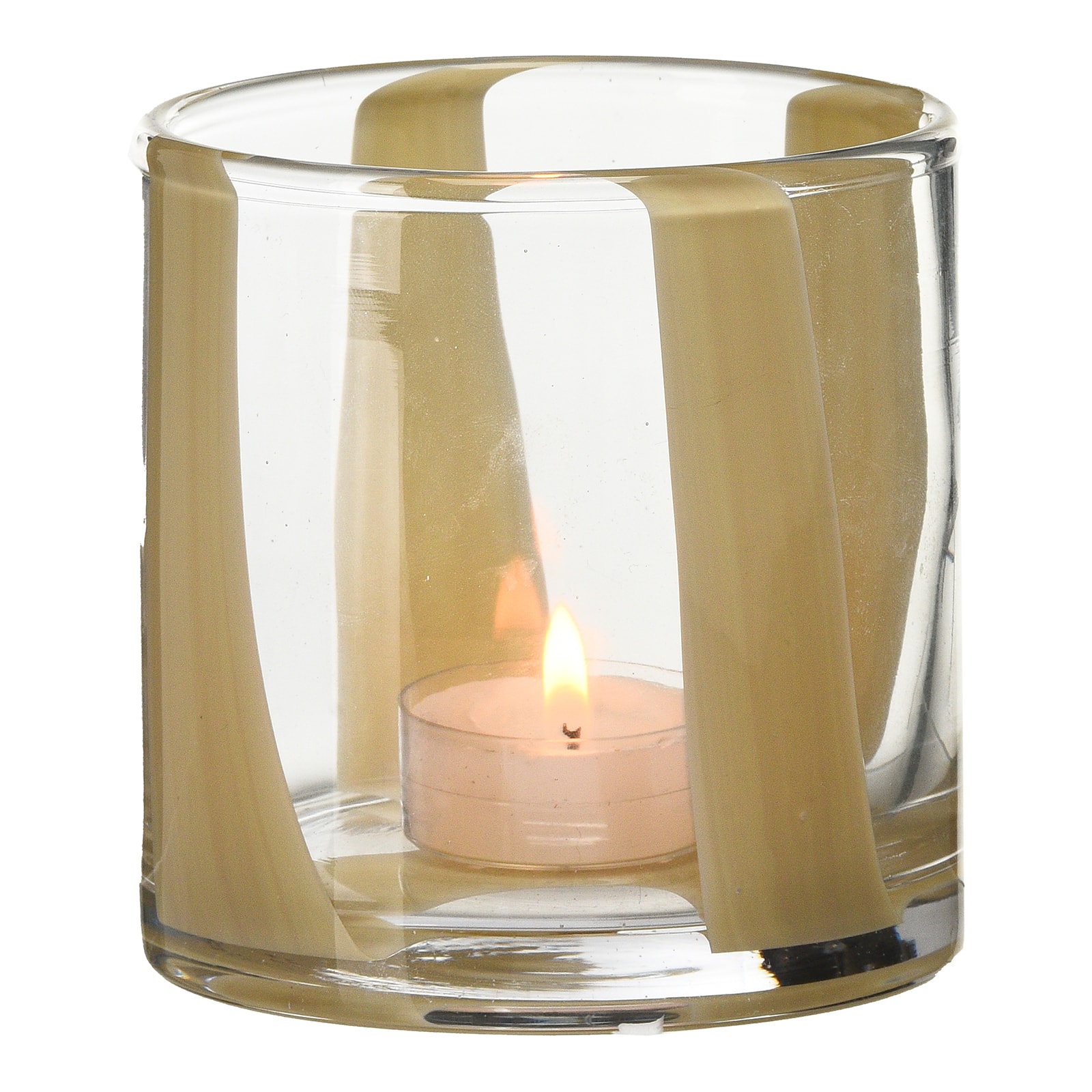 Windlicht Solid Creme, ⌀ 10 cm, H 100 mm