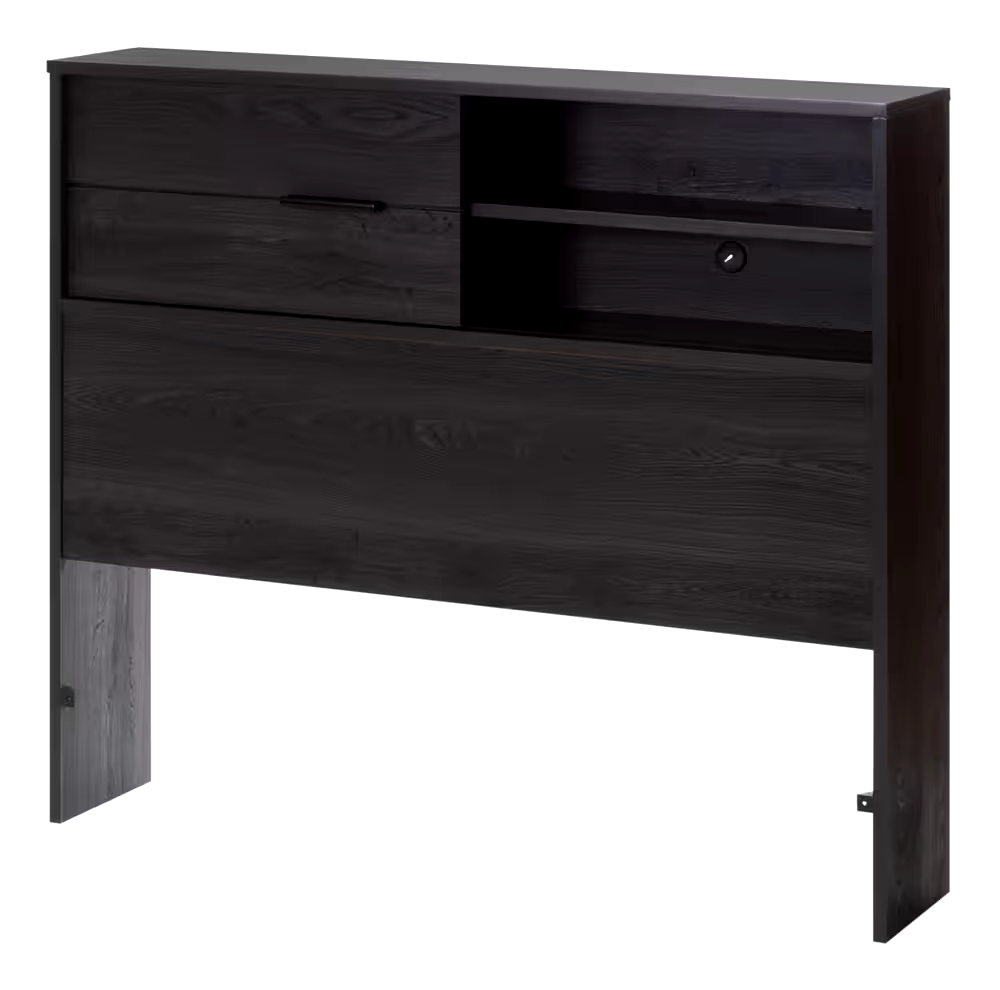 South Shore Fynn Kids Twin/Single Bed Bookshelf Headboard