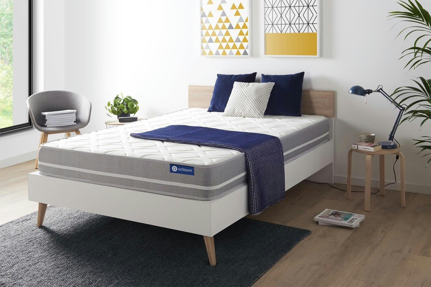 ACTILATEX TOUCH - Matelas 140x190 cm Latex et mémoire de forme