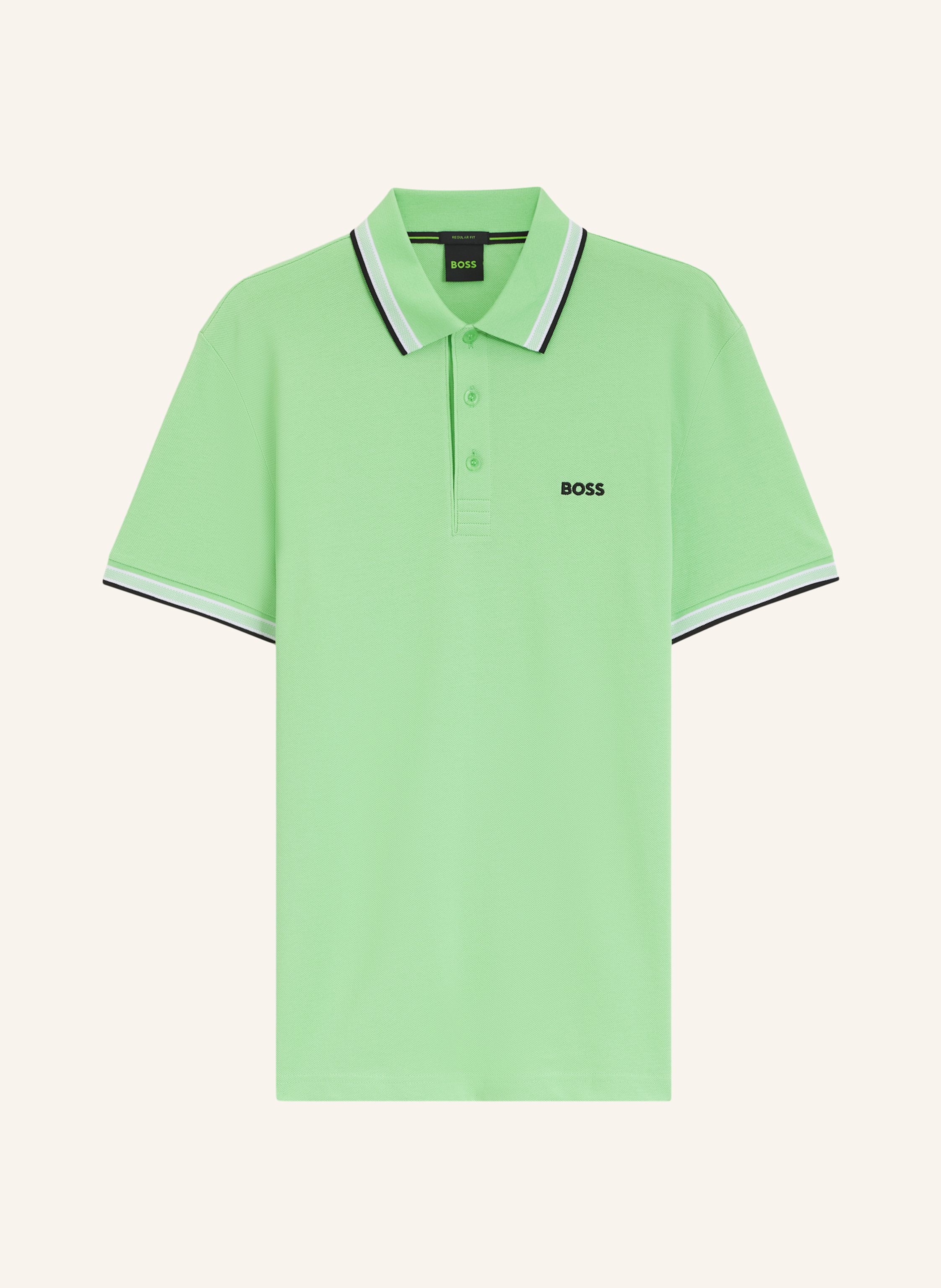 BOSS Piqué-Poloshirt PADDY CURVED Regular Fit