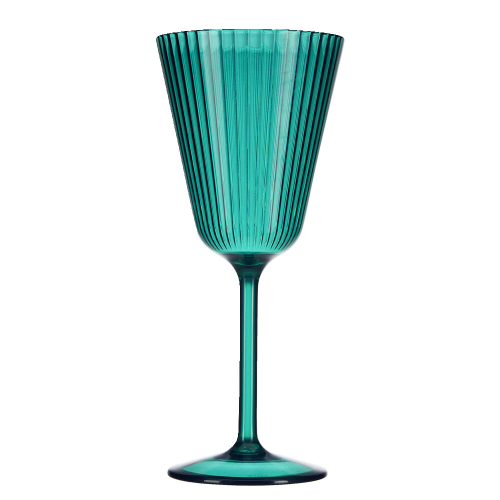Verre à pied plastique vert 25cl