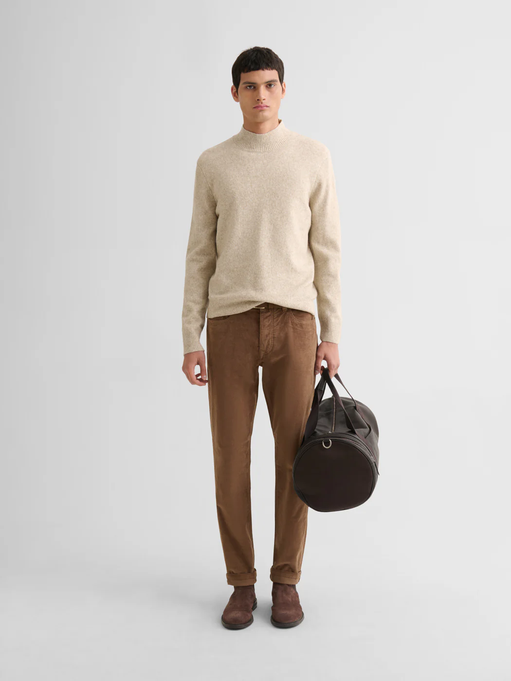 Jean couleur slim en velours